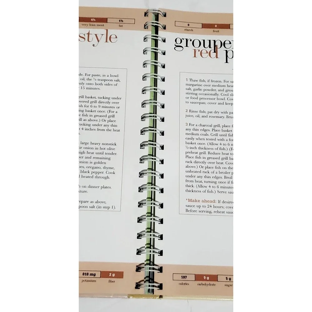 Easy Diabetic Meals by Kristi Fuller 2002 Spiral Cookbook for 2 or 4 Servings